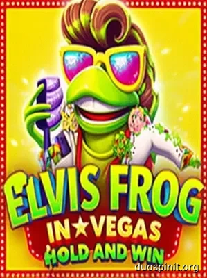 Rana Elvis canta al casinò di Las Vegas con jackpot RTP 96%