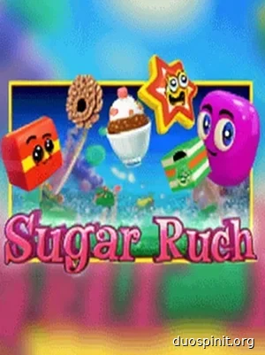 Gioco slot Sugar Rush con dolci colorati e RTP 96,5%